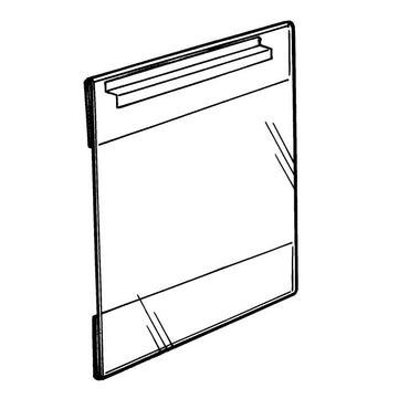 22" x 28" Side Loading Acrylic Slatwall Frame - Braeside Displays